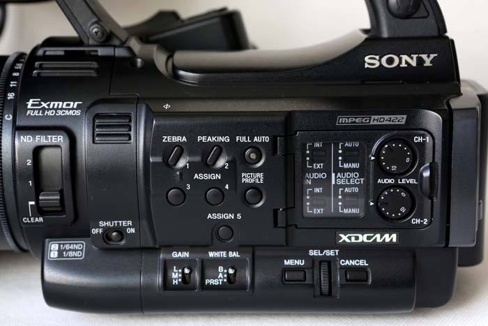 索尼系手持摄像机基本操作按键详解--以EX280为例