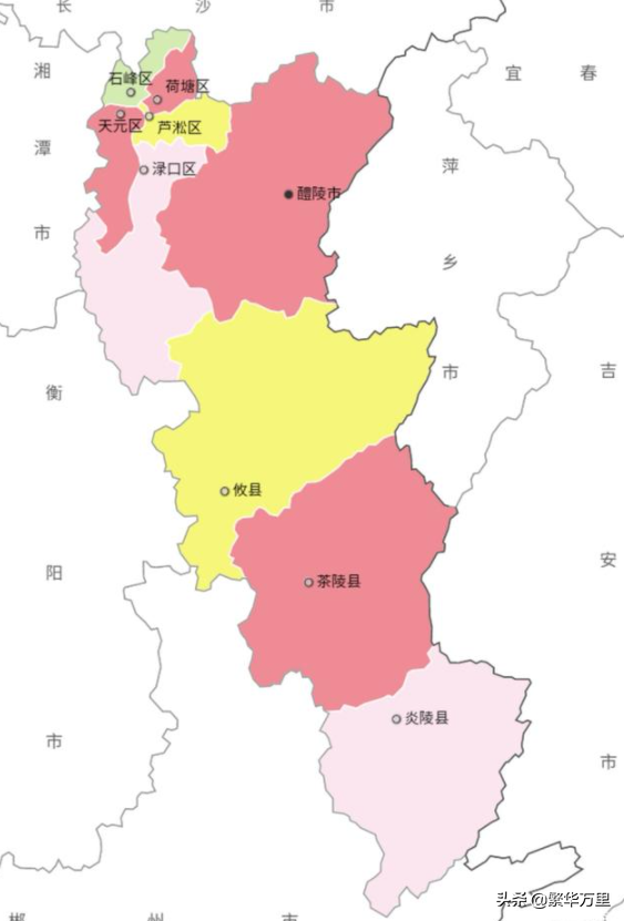株洲行政区域划分（株洲市有几个区县）