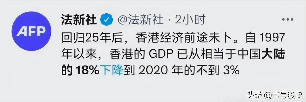香港历年GDP一览（香港的GDP是多少）
