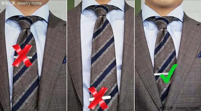 领带夹的位置应该在哪里（领带夹多长合适）