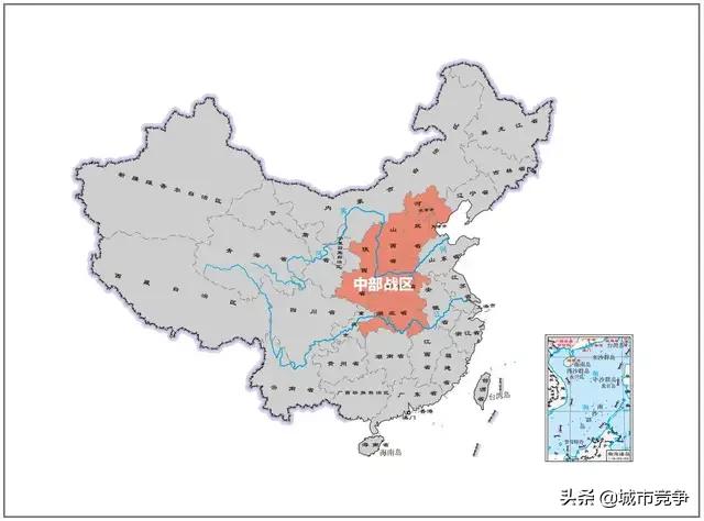 中国五大战区划分图（中国五大战区都分布在哪个省）